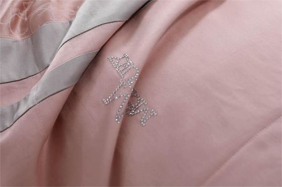 Colorato su misura 300tc tessuto 100% cotone puro Set di lenzuola per hotel di lusso e famiglia