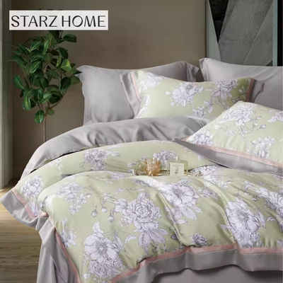 Campioni di lusso per la casa con lenzuola di cotone 100% stampata in stile semplice