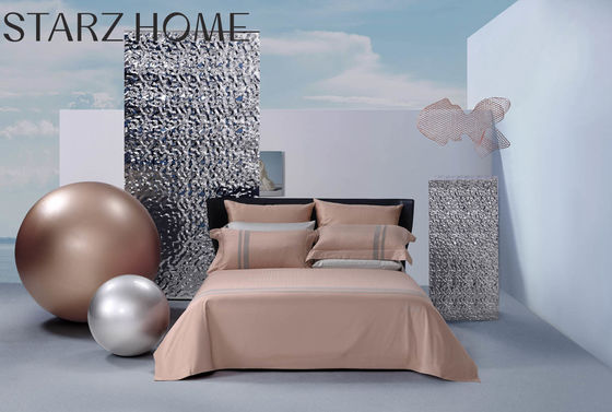 Maglieria al 100% cotone 4 pcs biancheria da letto Set letto Set biancheria da letto con comodino e copertura da letto