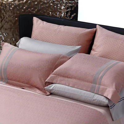 60s Conteggio di tessuti 100% cotone 4pcs biancheria da letto Set letto Set con copertura da letto comodino