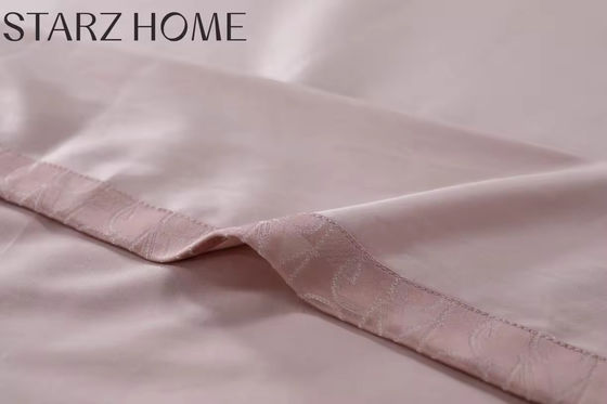 60s Conteggio di tessuti 100% cotone 4pcs biancheria da letto Set letto Set con copertura da letto comodino