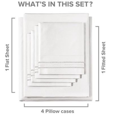 Set di copertura per cuscini per coperte 100% cotone Set letto per coperte per letto per hotel di lusso