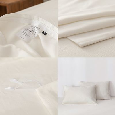 Long Staple Cotton tessuto biologico densità biancheria da letto set crema 3pcs copertura copriletto 100% cotone