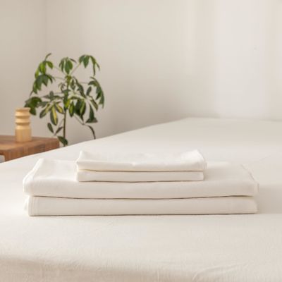 Long Staple Cotton tessuto biologico densità biancheria da letto set crema 3pcs copertura copriletto 100% cotone