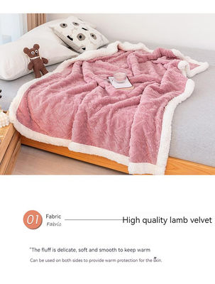 Copertina a tocco morbido di velluto di latte Non è necessaria personalizzazione Perfetto per tutte le stagioni
