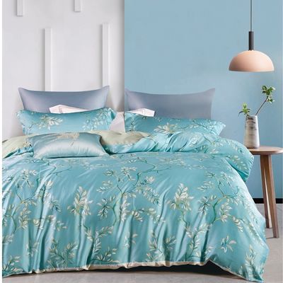 Colorato su misura 4 Pcs Polyester di lusso Tessuto piatto Soft Hotel Design Letto Set per King Bed