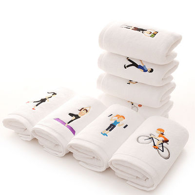 Stamp Logo Stampa asciugamani da ginnastica in cotone per un rapido assorbimento del sudore durante gli allenamenti