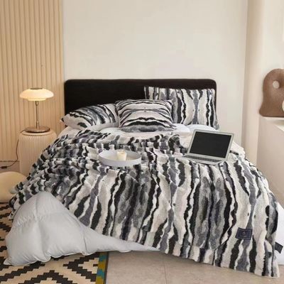 Stile moderno Fleece personalizzato stampato in 3D Foto copertura di stampa digitale per la casa