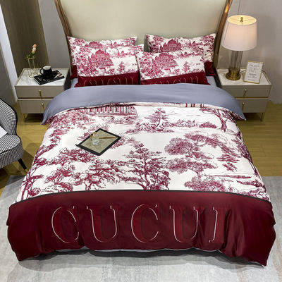 100% poliestere cuscinetto copertura di copriletto set di biancheria da letto di lusso set per adulti casa copertura di letto