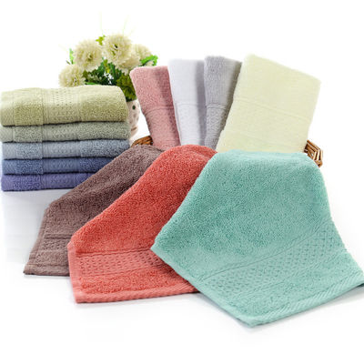 Super Soft Highly Absorbent Luxury Dobby Border 100% Towel Set in cotone per casa e hotel