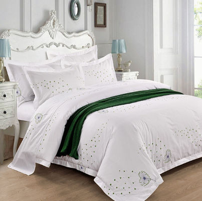 Set di biancheria da letto di cotone stampata in stile etnico cinese da 300 tc per hotel popolare