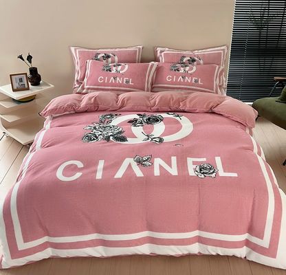 Set di lenzuola di seta di ghiaccio di lusso Letto di copertura per sonno ecologico e duraturo