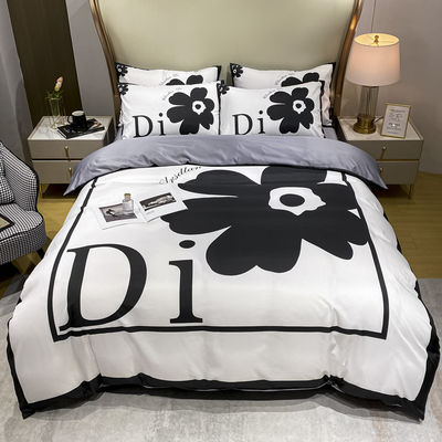 Set di lenzuola di seta di ghiaccio di lusso Letto di copertura per sonno ecologico e duraturo