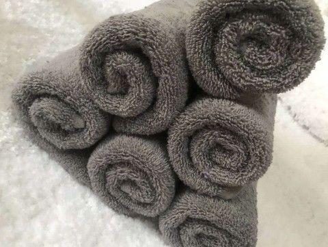 Caffè morbido assorbente addensato per uso domestico Bambino cotone asciugamano grande 70*140cm rettangolo grigio albergo asciugamano da bagno