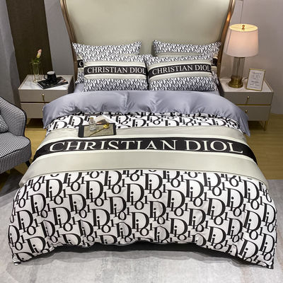 Set di lenzuola di seta di ghiaccio di lusso Letto di copertura per sonno ecologico e duraturo