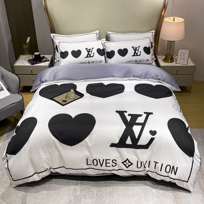 Set di lenzuola di seta di ghiaccio di lusso Letto di copertura per sonno ecologico e duraturo