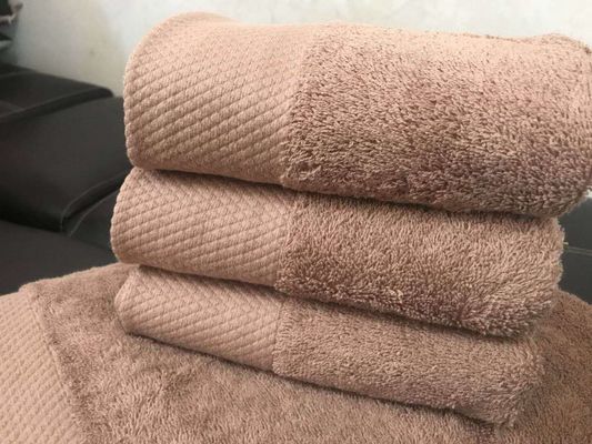 Caffè morbido assorbente addensato per uso domestico Bambino cotone asciugamano grande 70*140cm rettangolo grigio albergo asciugamano da bagno