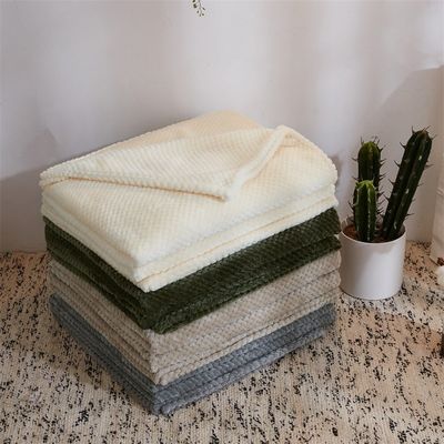 Cappotto di flanello quadrato massello su misura per tutte le stagioni 300GSM Cappotto di velluto di corallo divano lancia