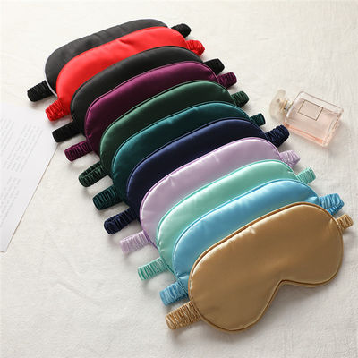 Maschera per gli occhi in seta multicolore personalizzata per viaggi di lusso e promozione del sonno riposante
