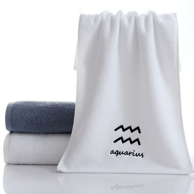 Set di asciugamani di cotone puro ricamo Logo Constellation Design Regalo ideale per coppie