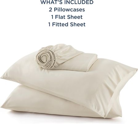 Set di lenzuola da letto in bambù da 4 pezzi per un sonno confortevole