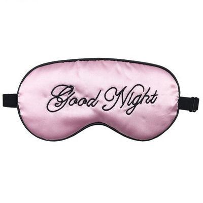 Logo personalizzato Accepted Silk Sleeping Luxury Eye Mask con ingrediente senza profumo