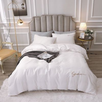 Customized 60s Long Staple Cotton Soft Luxury Duvet Cover Set Confortevoli Set Letto