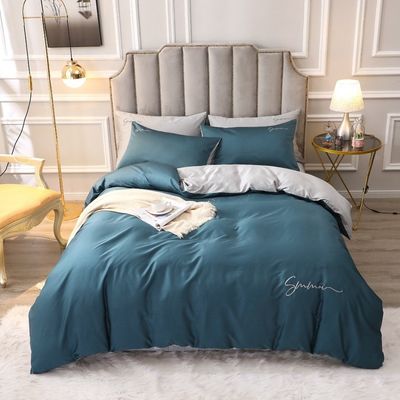 Customized 60s Long Staple Cotton Soft Luxury Duvet Cover Set Confortevoli Set Letto