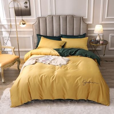 Customized 60s Long Staple Cotton Soft Luxury Duvet Cover Set Confortevoli Set Letto