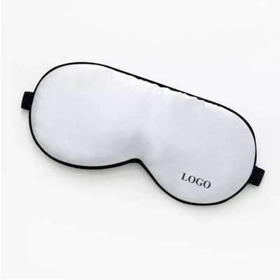 Etichetta del logo personalizzato Maschera per occhi in seta di mughetto puro 100% per dormire Modello solido Casa