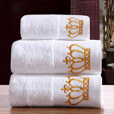 Servizi da bagno a colori personalizzati per hotel Bianco 100% di cotone per il viso