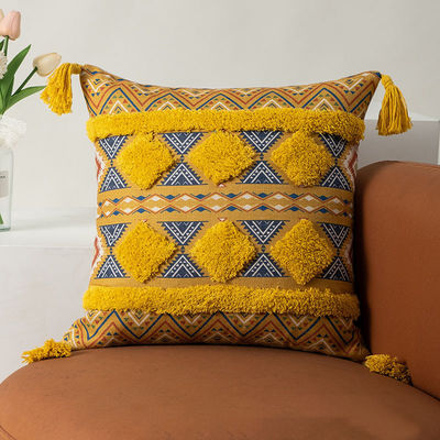 Copertina di cuscino Tassel a modello bohémien per cuscino decorativo