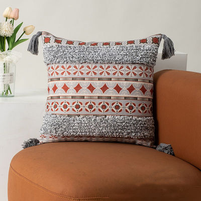 Copertina di cuscino Tassel a modello bohémien per cuscino decorativo