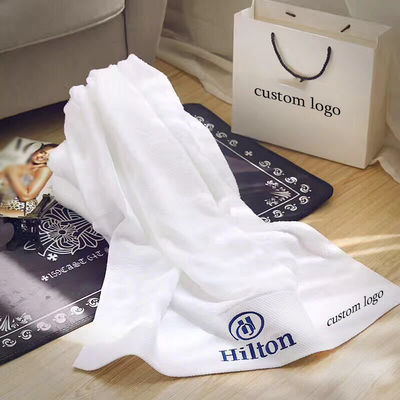 Stoffa di cotone 100% di colore massello Logo personalizzato Bagno asciugamano set per hotel di lusso bagno
