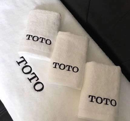 Stoffa di cotone 100% di colore massello Logo personalizzato Bagno asciugamano set per hotel di lusso bagno