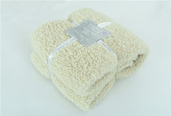 QUICK-DRY Custom Sherpa Fleece Copertina in poliestere a maglia Divano lancia copertina coperte di lana per elettrodomestici