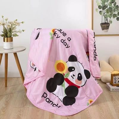 Logo personalizzato coperte estive per bambini Stampe di cartoni animati Materiale di cotone Climatizzatore