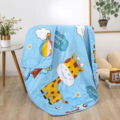 Logo personalizzato coperte estive per bambini Stampe di cartoni animati Materiale di cotone Climatizzatore