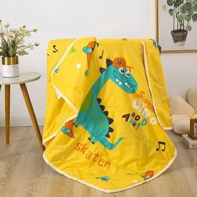 Logo personalizzato coperte estive per bambini Stampe di cartoni animati Materiale di cotone Climatizzatore