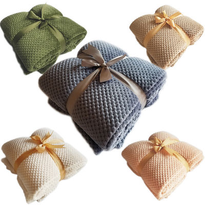 2023 Dimensioni personalizzate Colorato Corallino Fleece Copertura per sonnellino ufficio e bambini lancio
