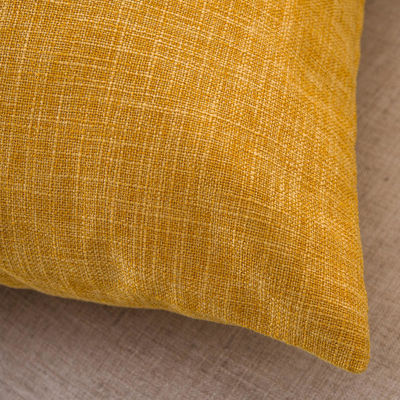 Colori solidi semplici Copertura di cuscino di lino di cotone per cuscini domestici in stile vintage