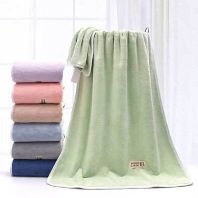Bra di velluto di corallo scuro 80*150 cm, dimensione rettangolare con assorbimento dell'acqua e asciugatura rapida