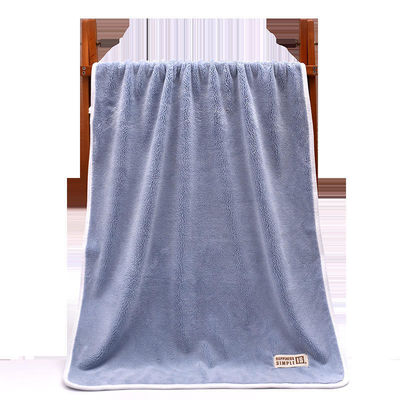 Bra di velluto di corallo scuro 80*150 cm, dimensione rettangolare con assorbimento dell'acqua e asciugatura rapida