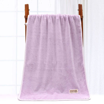 Bra di velluto di corallo scuro 80*150 cm, dimensione rettangolare con assorbimento dell'acqua e asciugatura rapida