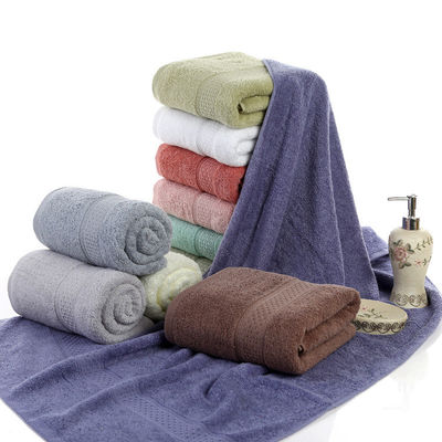 34*74CM asciugamano da bagno in cotone personalizzato per hotel Home Spa Jacquard Assorbente