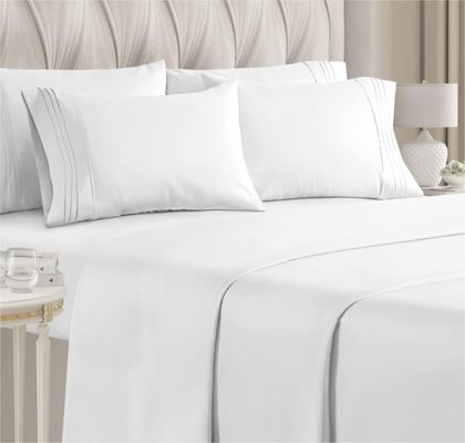 400TC Cotton Polyester Set di biancheria da letto per hotel per nozze
