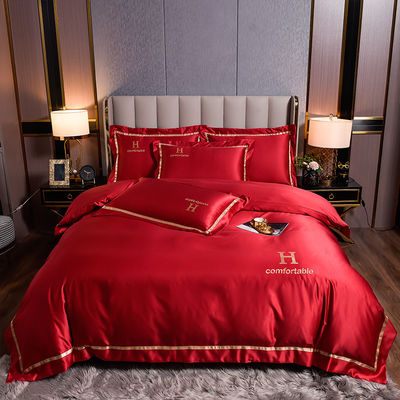 Home Hotel Wedding Luxury Solid Color Copertura di coperta di coperta di cuscino Cassa da letto
