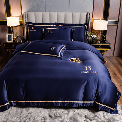 Home Hotel Wedding Luxury Solid Color Copertura di coperta di coperta di cuscino Cassa da letto