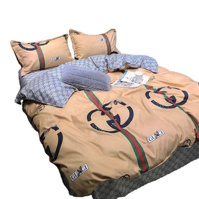 Cartoon di poliestere semplice 4 pcs Set di lenzuola da letto copertura di coperta cuscino copertina da letto da matrimonio