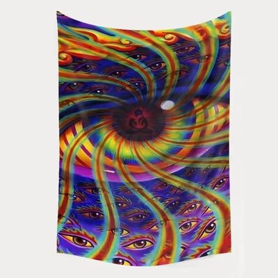 3D Print Trippy Funghi Tapis Hippie Psychedelic Abstract Art Tapis per appesi a parete